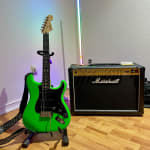Fender Neon Green Strat.