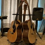 fits several acoustic guitars without bumping. saves lot.