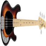 Satin Vintage Sunburst Black Pickguard