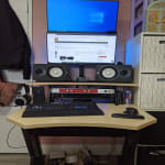 Great Compact Studio Desk with Racks mount