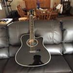 Epiphone FT-350SCE Acoustic-Electric Guitar with Min-Etune Antique