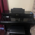 Beautiful Piano Except For The Big Blue Sticker