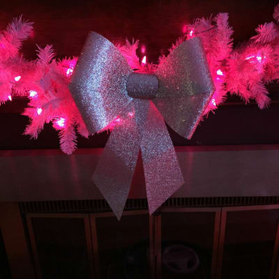 Pretty In Pink Christmas Wreath Garland Treetopia