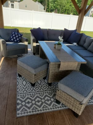 Broyhill Patio 5 Piece Cushioned Sectional All Weather Wicker Set Big Lots - Broyhill Patio Furniture Big Lots Broyhill Patio 5 Piece Cushioned Sectional All Weather Wicker Set Big Lots - Broyhill Patio Furniture Big Lots