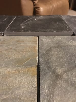 Signature Design By Ashley Antigo Slate Tile Raised Coffee Table