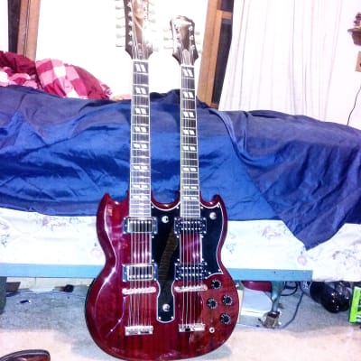 Epiphone Limited Edition G 1275 Double Neck Electric Guitar Cherry Guitar Center