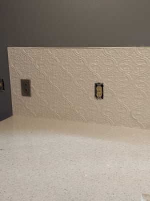 Byzantine Florid Arabesque Bianco Ceramic Wall Tile Tilebar