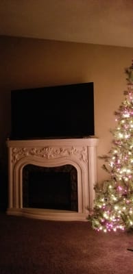 62 Grand White Electric Fireplace Big Lots