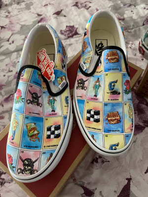 los vans slip on loteria