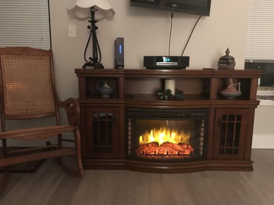 Glendon Cabinet Burnished Pecan 25 Firebox 269 71 41 Muskoka
