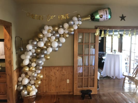 Air Filled Champagne Bottle Balloon Kit Party City Air Filled Champagne Bottle Balloon Kit Party City