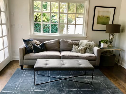 Sidney Modern Leather Ottoman Modern Ottomans Footstools