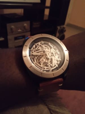 privateer sport mechanical luggage leather watch