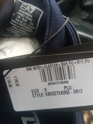 Emporio Armani Ea7 B W Mesh Run