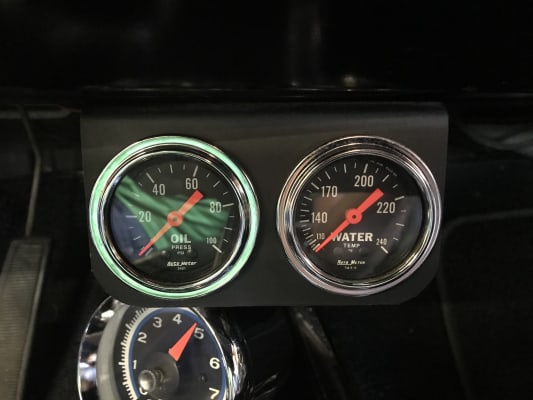Auto Meter 2431 Traditional Chrome 2-1//16 Mechanical Water Temperature Gauge with 6 Tubing