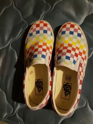 Vans Slip Checkered ShopStyle Vans Slip Checkered ShopStyle