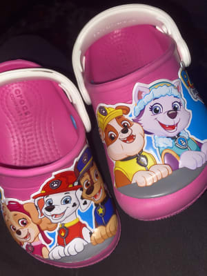 C9 M US Toddler Light Grey Crocs Baby Kids Paw Patrol Clog|Slip On Water Shoe