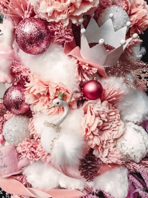 Winter Wonder Lane 4 Dancer Pink Flocked Pre Lit Artificial Christmas Tree Big Lots
