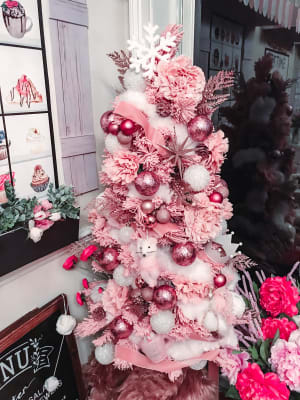 Winter Wonder Lane 4 Dancer Pink Flocked Pre Lit Artificial Christmas Tree Big Lots