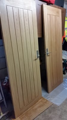 Hardwood Oak Suffolk Internal Door Travis Perkins