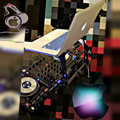 DR Pro DJ Laptop Stand and Shelf Bundle Black