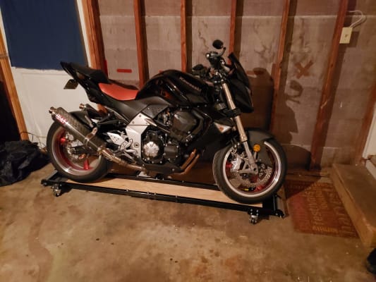 Black Widow Steel Sport Bike Motorcycle Dolly 1 250 Lbs Capacity Discount Ramps