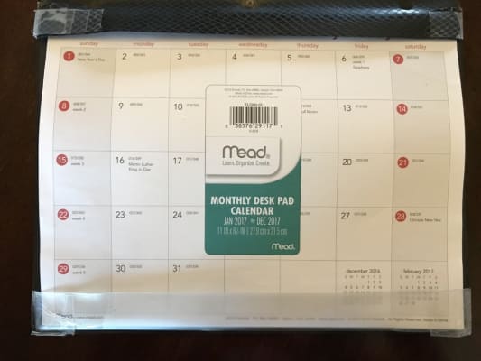 Classic Monthly Mini Desk Pad Tl7280 Mead