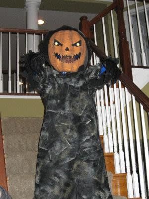 Bobble Head Pumpkin Costume For Kids Party City