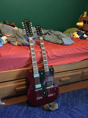 Epiphone Limited Edition G 1275 Double Neck Electric Guitar Cherry Guitar Center