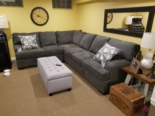 Lane Home Solutions Kasan Gray Sectional Big Lots