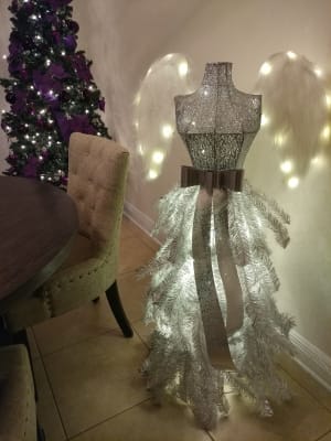 Winter Wonder Lane 4 Vixen Light Angel Pre Lit Artifical Christmas Tree Big Lots