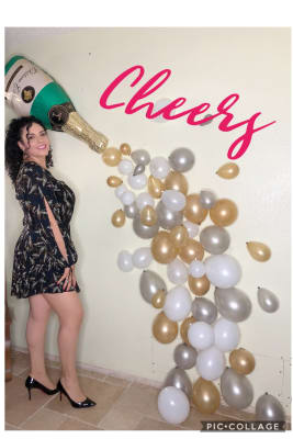 Air Filled Champagne Bottle Balloon Kit Party City