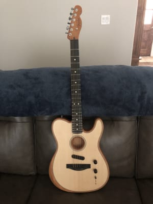 Fender Acoustasonic Telecaster Acoustic Electric Guitar Black Musician S Friend