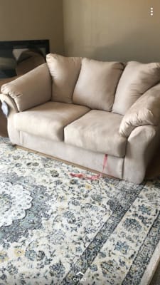 Signature Design By Ashley Darcy Sofa And Loveseat In Stone