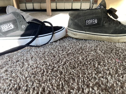 vans half cab on feet