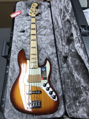 Fender American Elite Jazz Bass V Maple Fingerboard Natural Musician S Friend