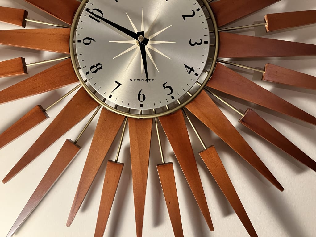 NEW GATE掛時計　PLUTO NEW GATE（ニューゲート）掛け時計 PLUTOG SUNBURST BROWN Newgate