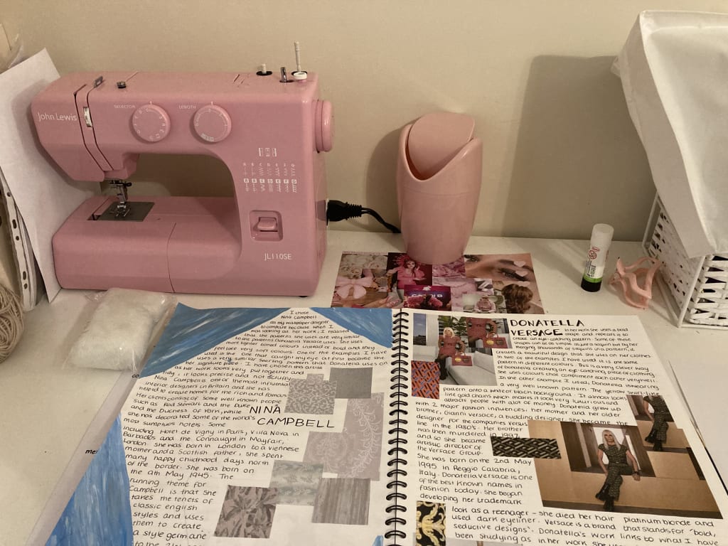 John Lewis Mini Sewing Machine, Dusky Pink