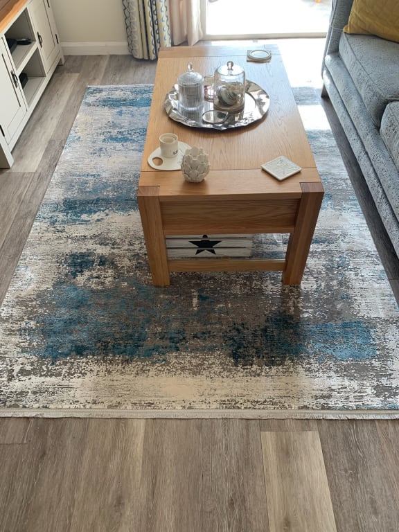 Gooch Luxury Ombre Distressed Rug, Terracotta