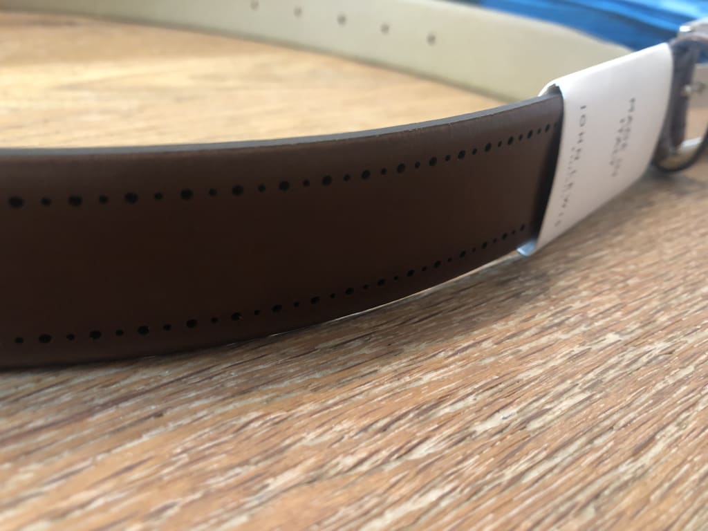 John Lewis Made in Italy Leather Jeans Belt