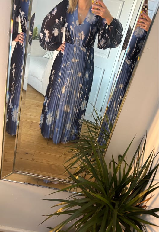 【関税込】PhaseEight ワンピース☆Annie Floral Ombre Dress, B Phase Eight Annie Floral Ombre Dress, Blue/Multi
