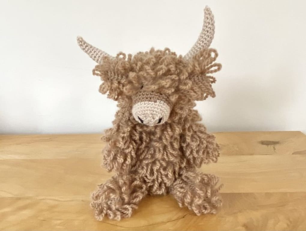 Crochet Kit, Highland Cow, Mardel