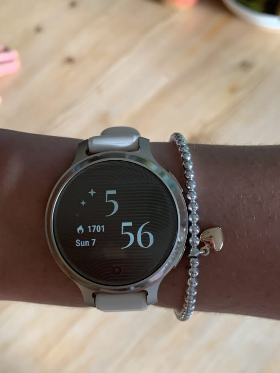 Garmin Lily 2 Active Smart Fitness Watch with Silicone Band, Lunar