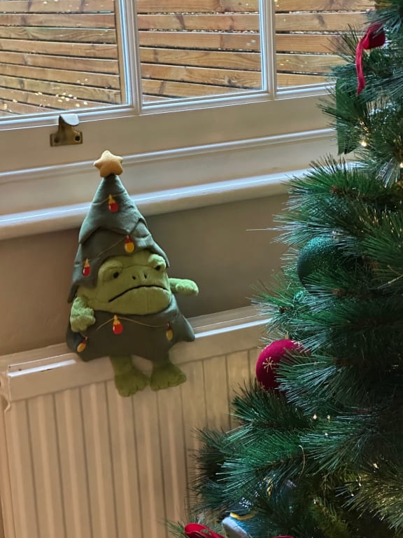 Jellycat Ricky Rain Frog Christmas Tree Soft Toy