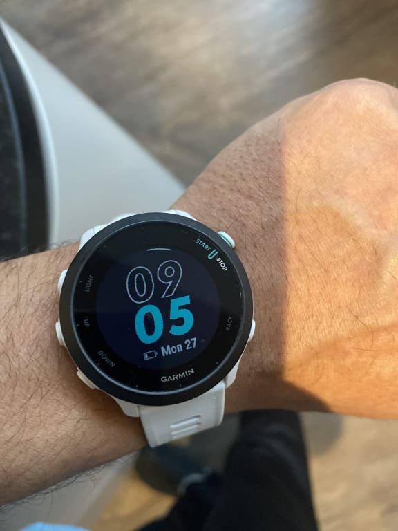 Garmin Forerunner 55, GPS, Running Smartwatch, White Garmin Forerunner 55, GPS, Running Smartwatch, White
