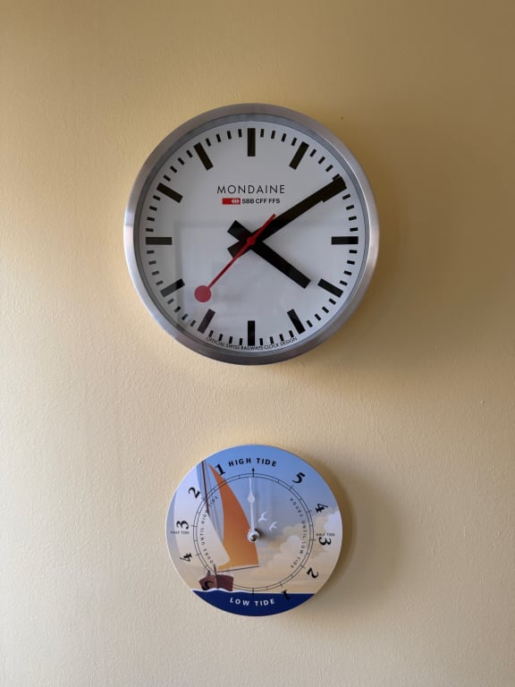 Mondaine Official Swiss Railways Wall Clock, Aluminium