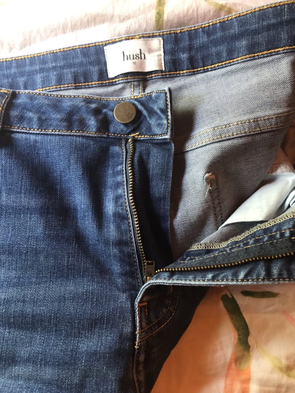 HUSH Agnes Straight Leg Jeans, Authentic Light Wash at John Lewis