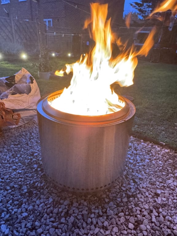 Solo Stove Bonfire 2.0 Stainless Steel Portable Smokeless
