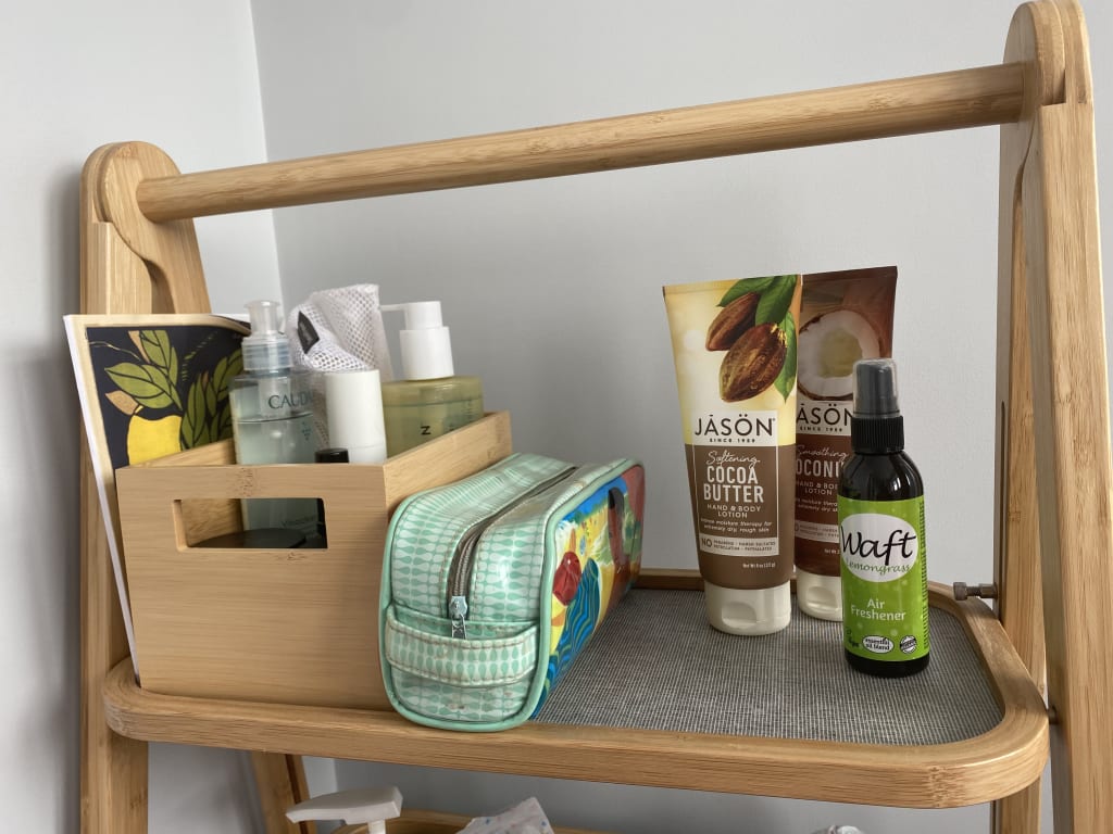 John Lewis ANYDAY Bamboo Under-Sink Shelves