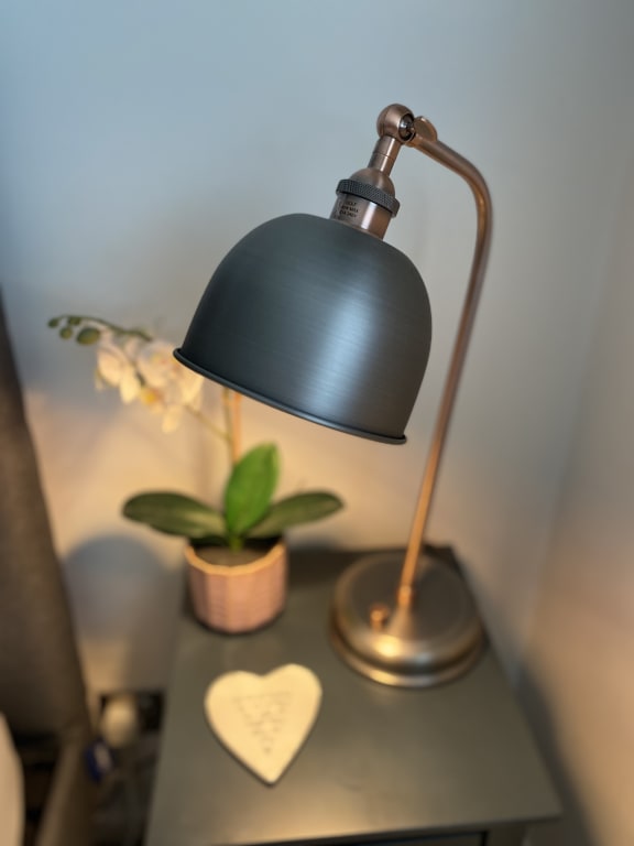 John Lewis Baldwin Desk Lamp, Dusty Green